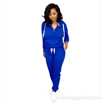 Casual hoodie en pant set dames sportpakken